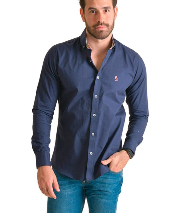 Camisa Manga Larga de Botones para Hombre | PORTO BLANCO