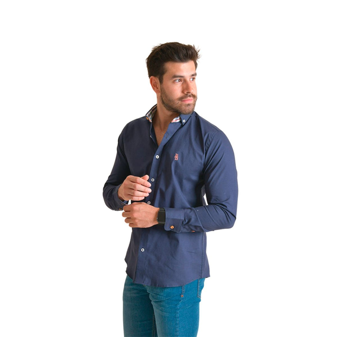 Camisa Manga Larga de Botones para Hombre | PORTO BLANCO