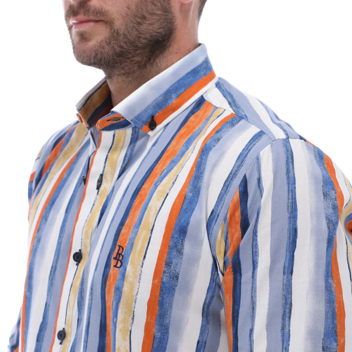 Camisa Manga Larga de Botones para Hombre | PORTO BLANCO