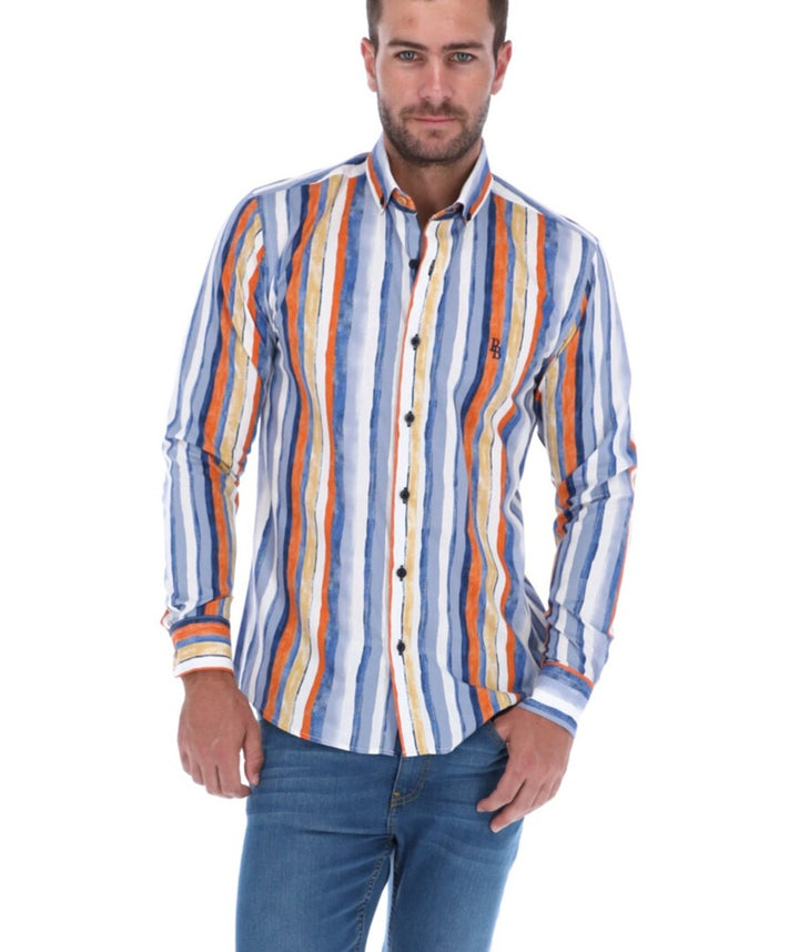 Camisa Manga Larga de Botones para Hombre | PORTO BLANCO