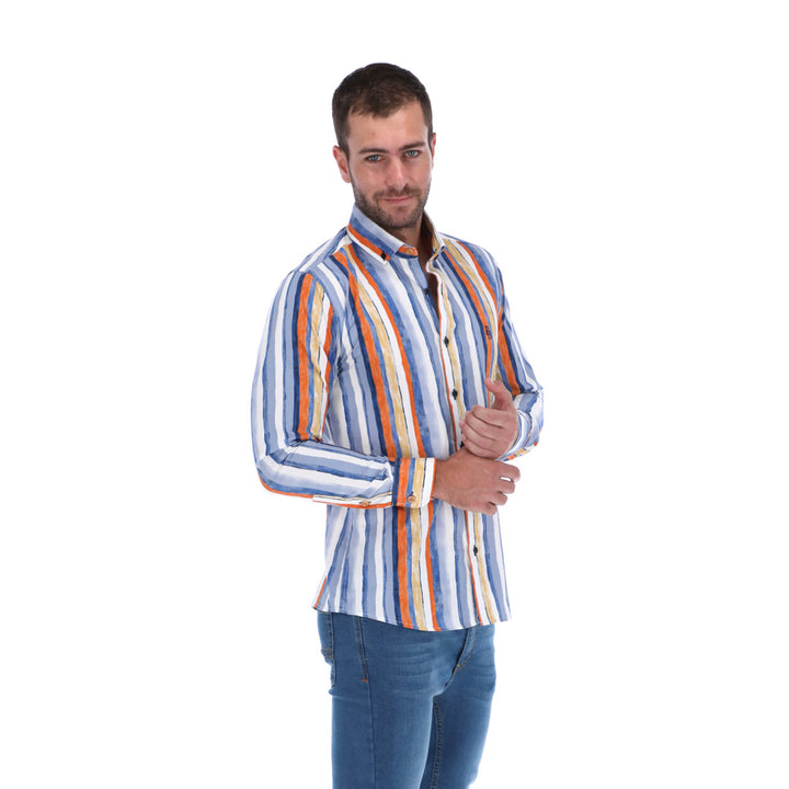 Camisa Manga Larga de Botones para Hombre | PORTO BLANCO