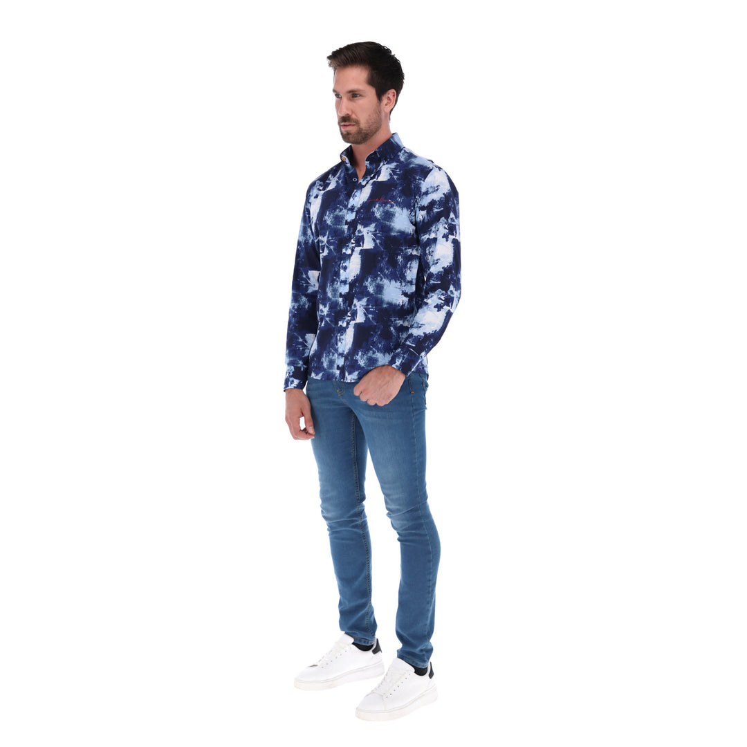 Camisa Manga Larga de Botones para Hombre | PORTO BLANCO