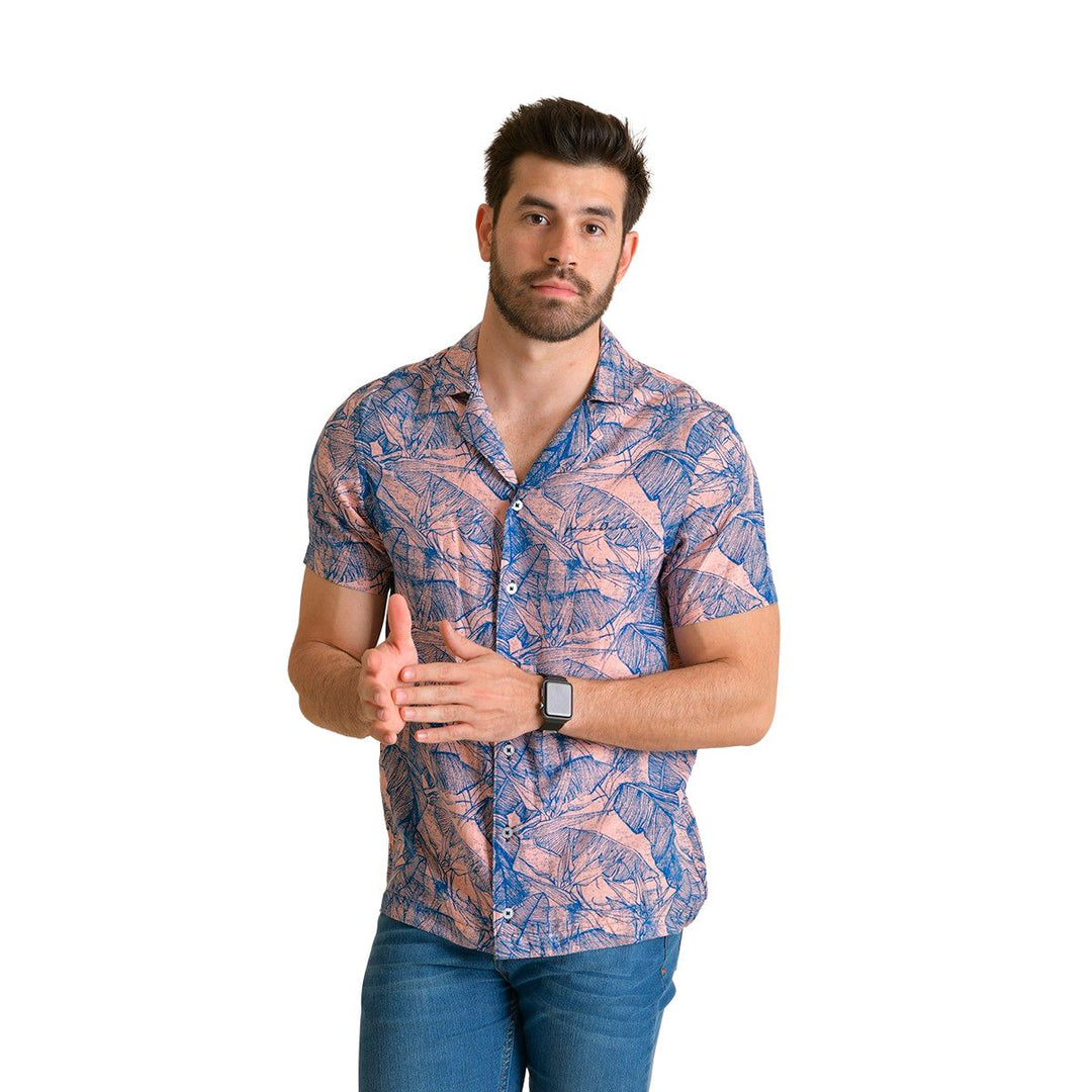 Camisa Manga Corta de Botones para Hombre | PORTO BLANCO
