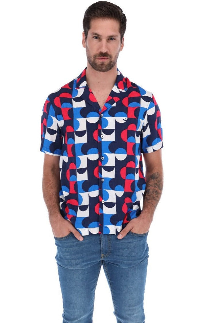 Camisa Manga Corta de Botones para Hombre | PORTO BLANCO