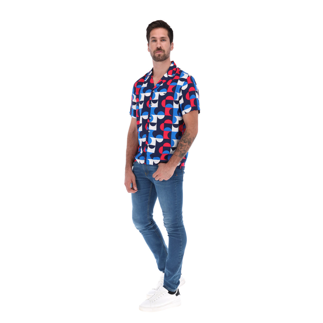 Camisa Manga Corta de Botones para Hombre | PORTO BLANCO