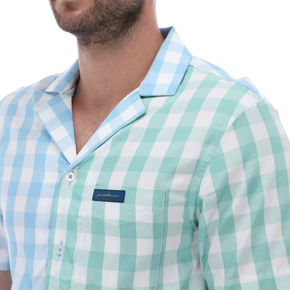 Camisa Manga Corta de Botones para Hombre | PORTO BLANCO