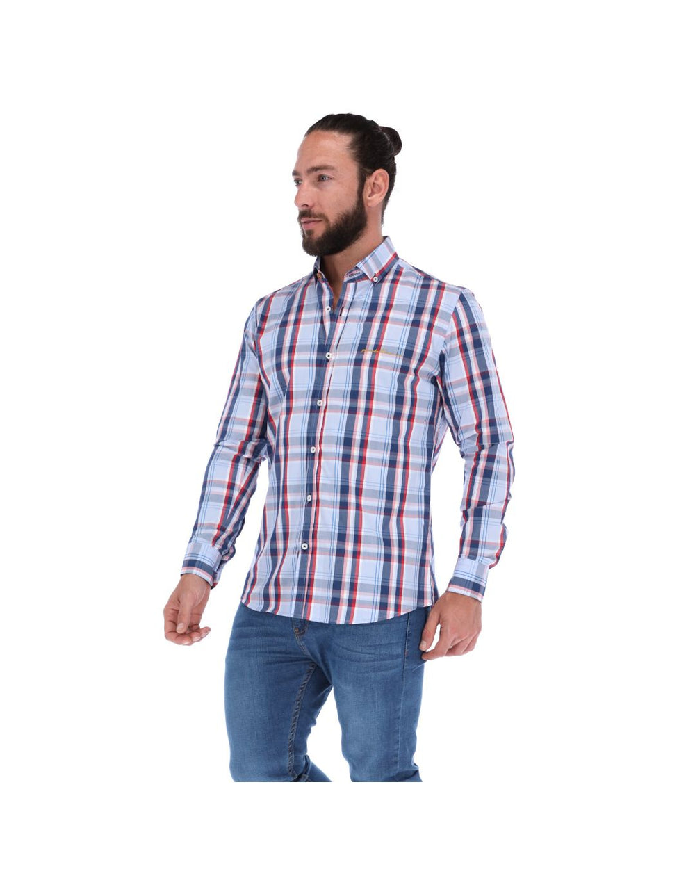 Camisa Manga Larga de Botones para Hombre | PORTO BLANCO