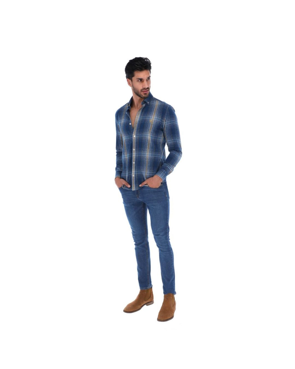 Camisa Manga Larga de Botones para Hombre | PORTO BLANCO