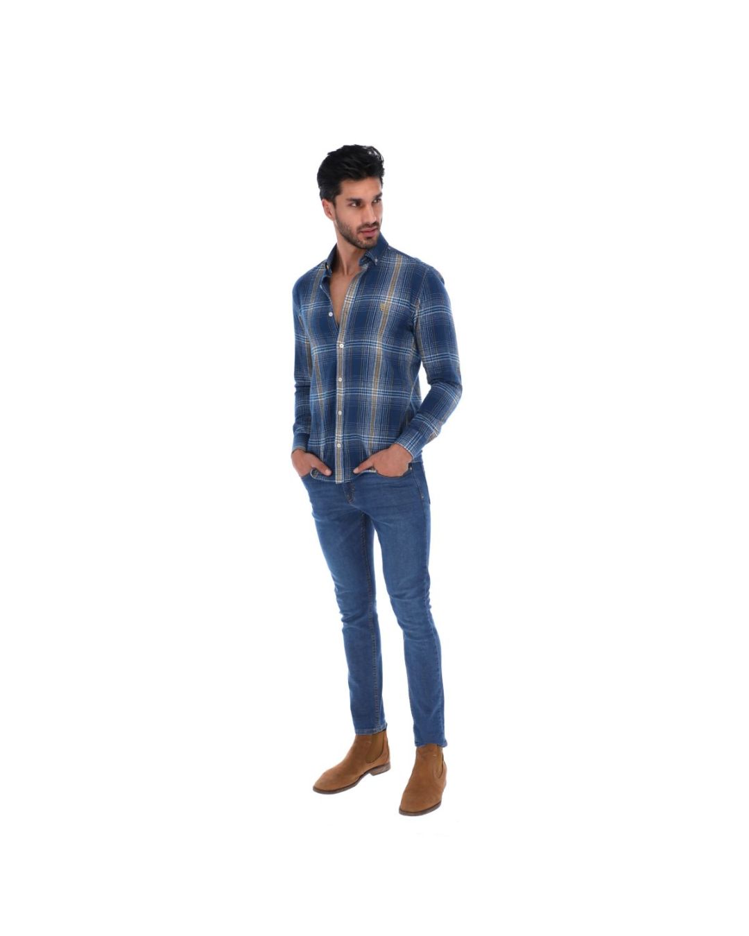 Camisa Manga Larga de Botones para Hombre | PORTO BLANCO