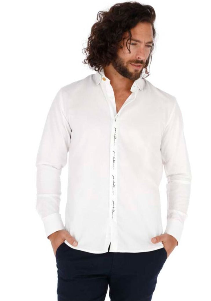 Camisa Manga Larga de Botones para Hombre | PORTO BLANCO