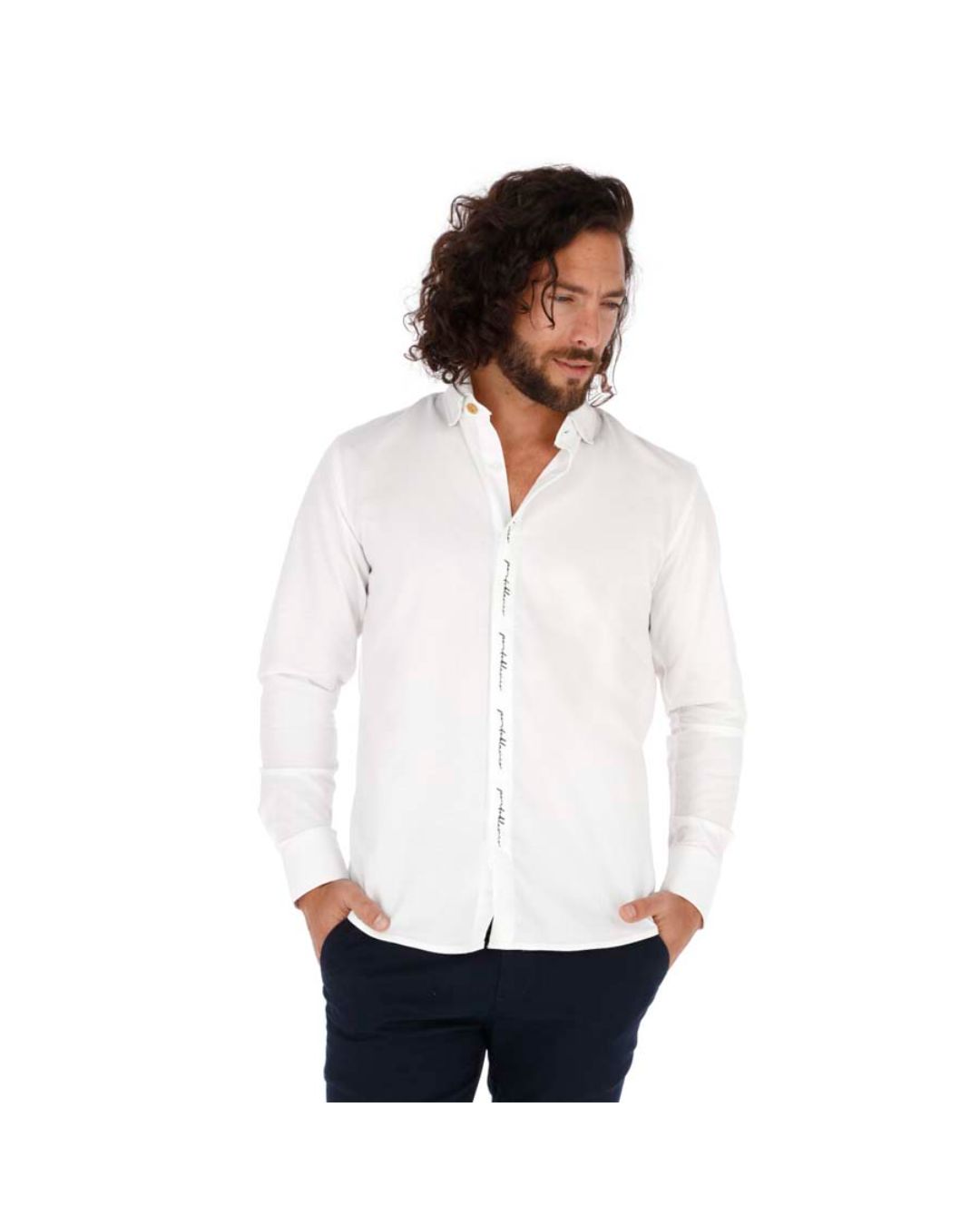 Camisa Manga Larga de Botones para Hombre | PORTO BLANCO