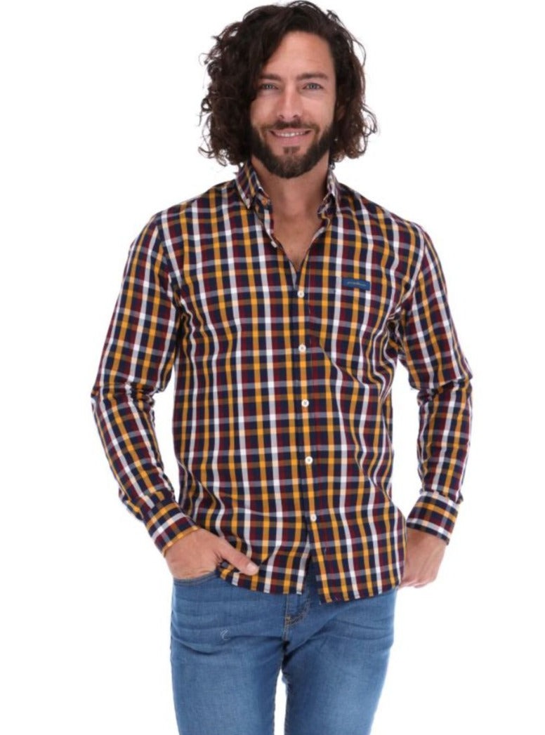Camisa Manga Larga de Botones para Hombre | PORTO BLANCO