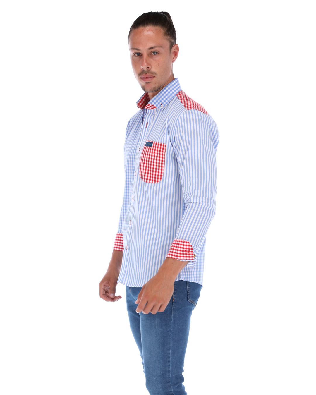 Camisa Manga Larga de Botones para Hombre | PORTO BLANCO