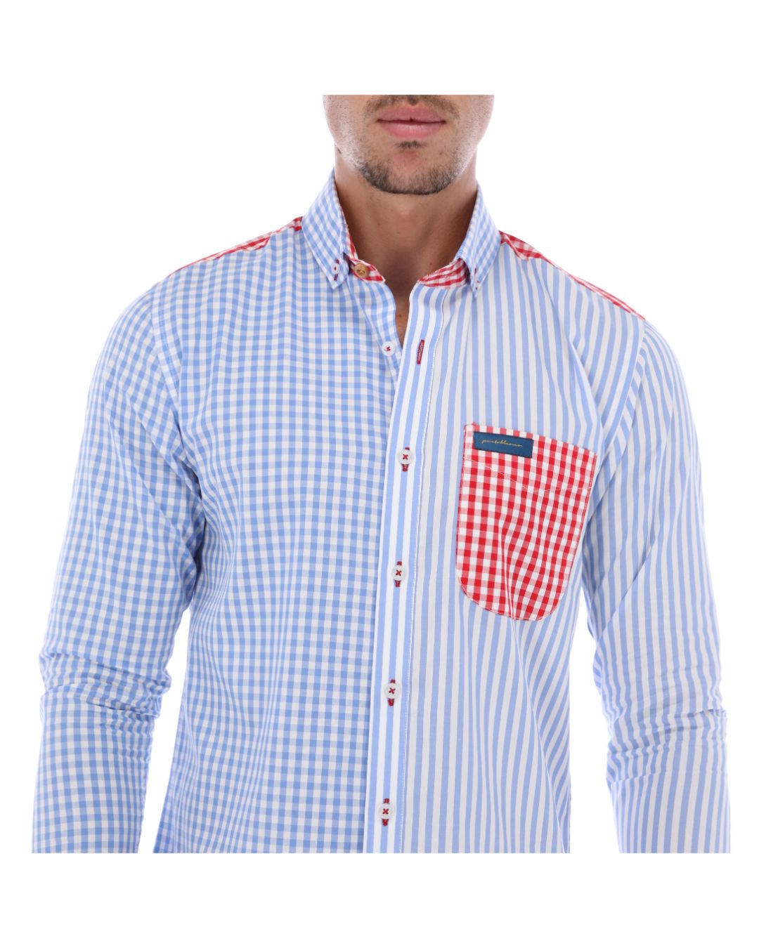 Camisa Manga Larga de Botones para Hombre | PORTO BLANCO