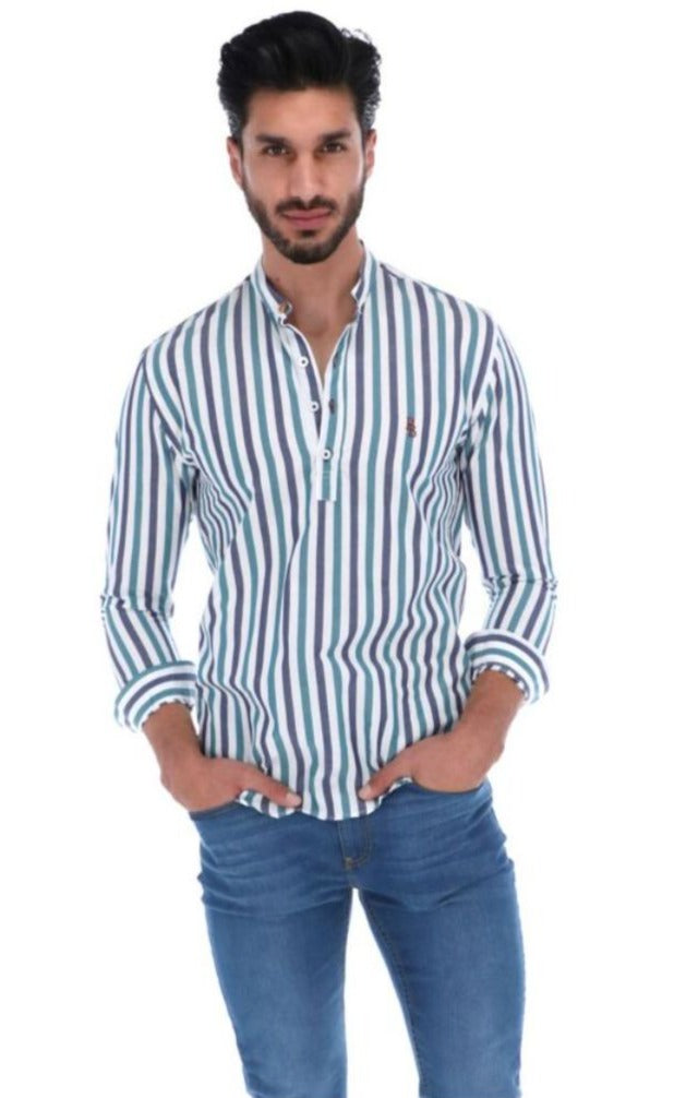 Camisa Manga Larga de Botones para Hombre | PORTO BLANCO