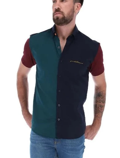 Camisa Manga Corta de Botones para Hombre | PORTO BLANCO