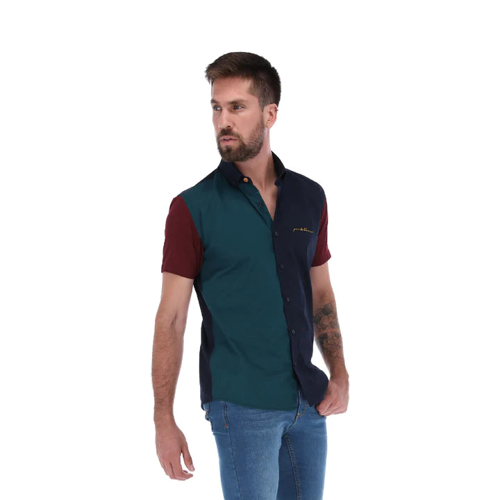 Camisa Manga Corta de Botones para Hombre | PORTO BLANCO