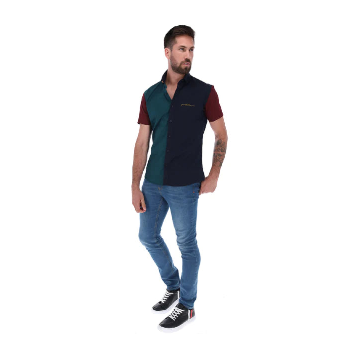 Camisa Manga Corta de Botones para Hombre | PORTO BLANCO