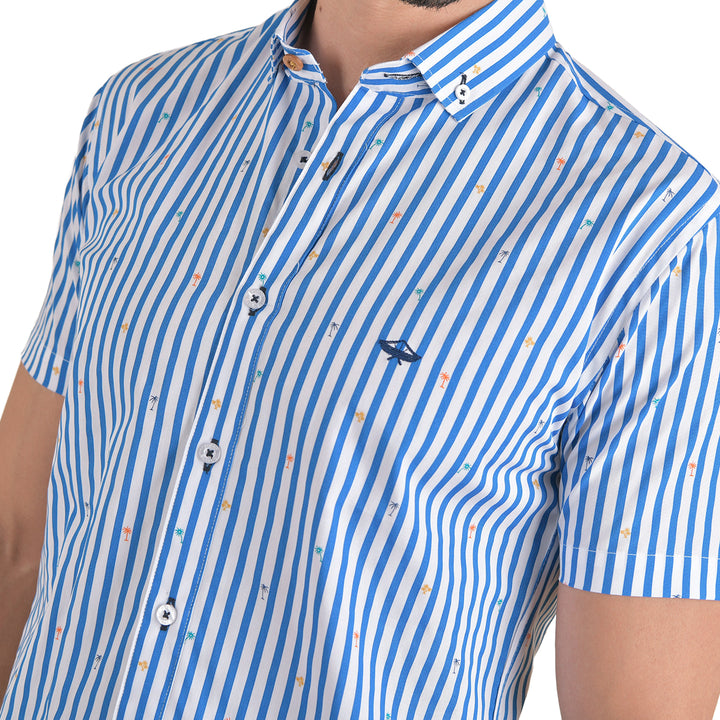 Camisa Manga Corta de Botones para Hombre | PORTO BLANCO