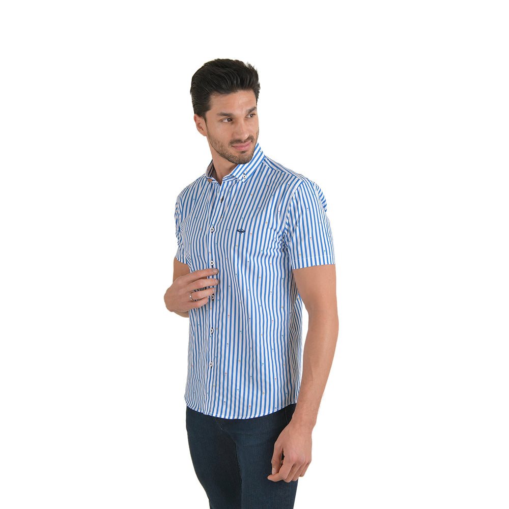 Camisa Manga Corta de Botones para Hombre | PORTO BLANCO