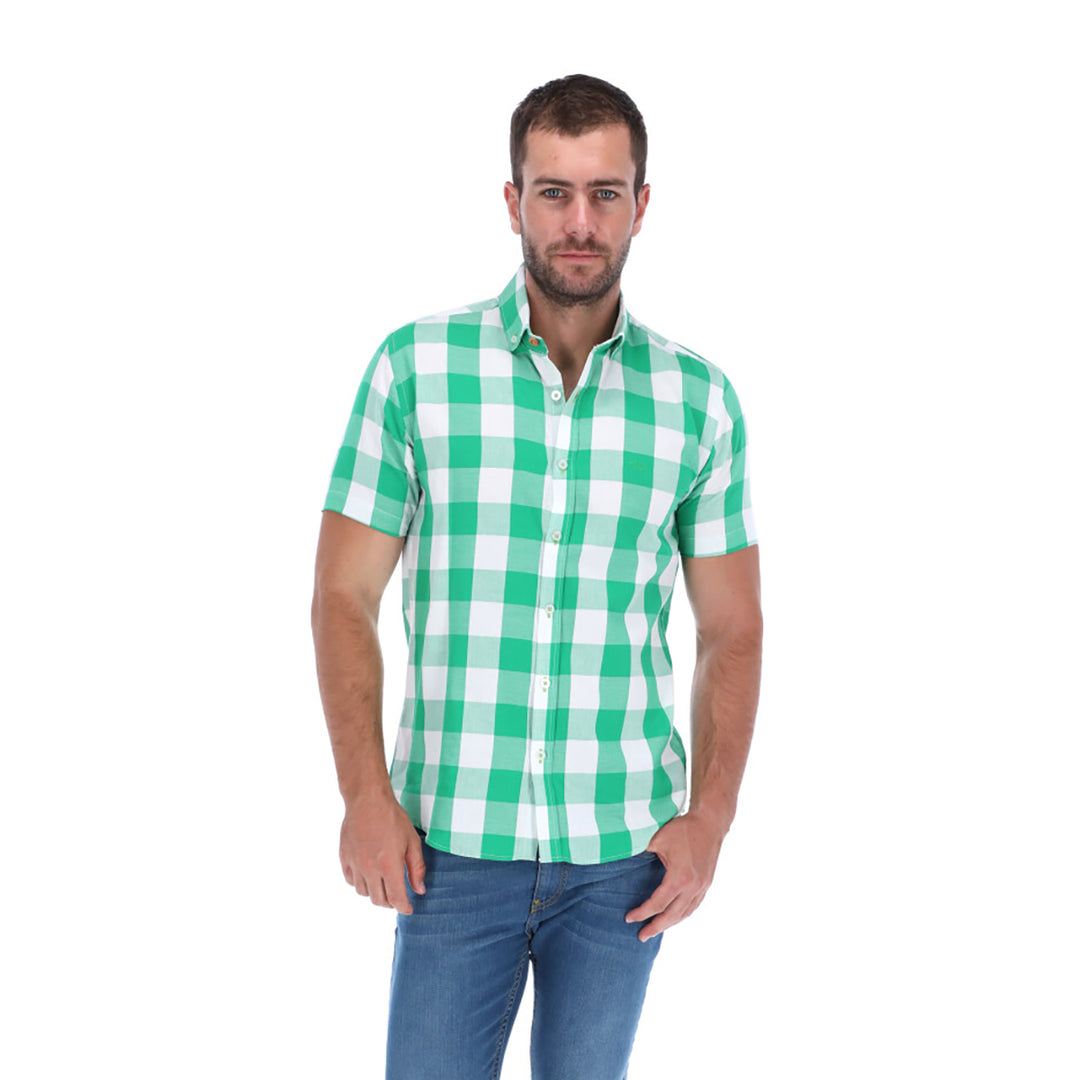 Camisa Manga Corta de Botones para Hombre | PORTO BLANCO