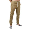 Men's Solid Premium Flex-Stretch Jogger Pants Khaki