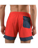 Load image into Gallery viewer, Men&#39;s Solid Quick Dry Swim Trunks Red &amp; Blue