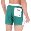 Men's Solid Quick Dry Swim Trunks Green & White