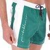 Men's Solid Quick Dry Swim Trunks Green & White