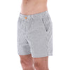 Men's Stripes Premium Flex-Stretch Bermuda Shorts White & Grey