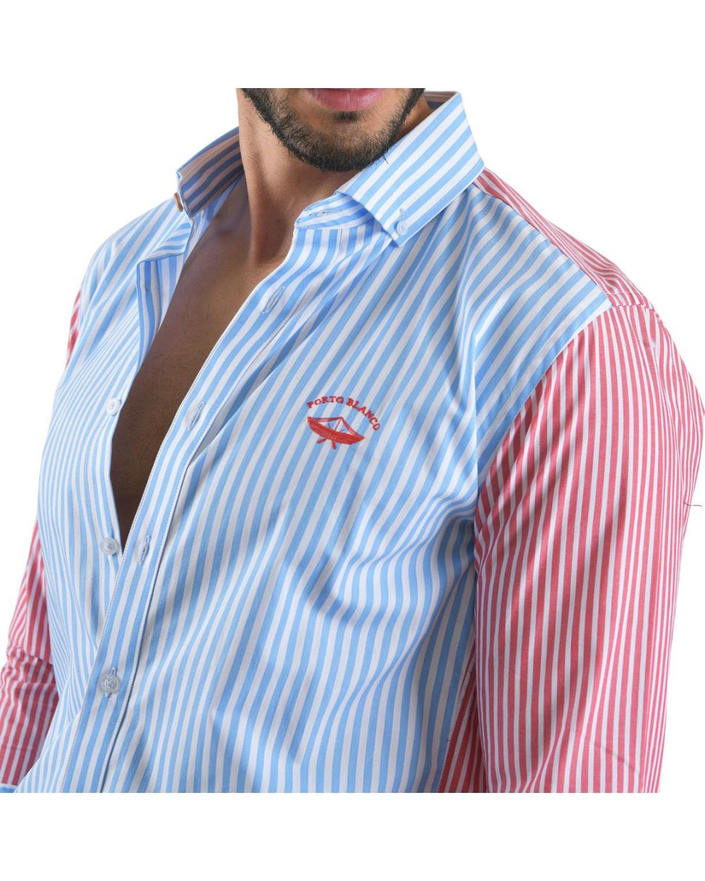 Camisa Manga Larga de Botones para Hombre | PORTO BLANCO