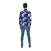 Men's Print Long Sleeve Classic Button Down Shirt Blue & White | Porto Blanco