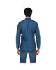 Men's Solid Long Sleeve Button Down Shirt Blue