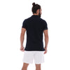 Men's Patchwork Short Sleeve Polo Shirt Blue Red & White