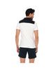 Load image into Gallery viewer, Men&#39;s Patchwork Short Sleeve Polo Shirt White Blue &amp; Red