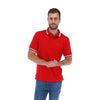 Load image into Gallery viewer, Men&#39;s Solid Short Sleeve Polo Polo Shirt Red &amp; Black