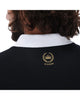 Men's Patchwork Short Sleeve Polo Shirt Black White & Yellow