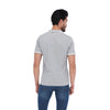 Men's Solid Short Sleeve Polo Polo Shirt Grey & White