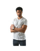 Men's Solid Short Sleeve V-Neck T-Shirt White