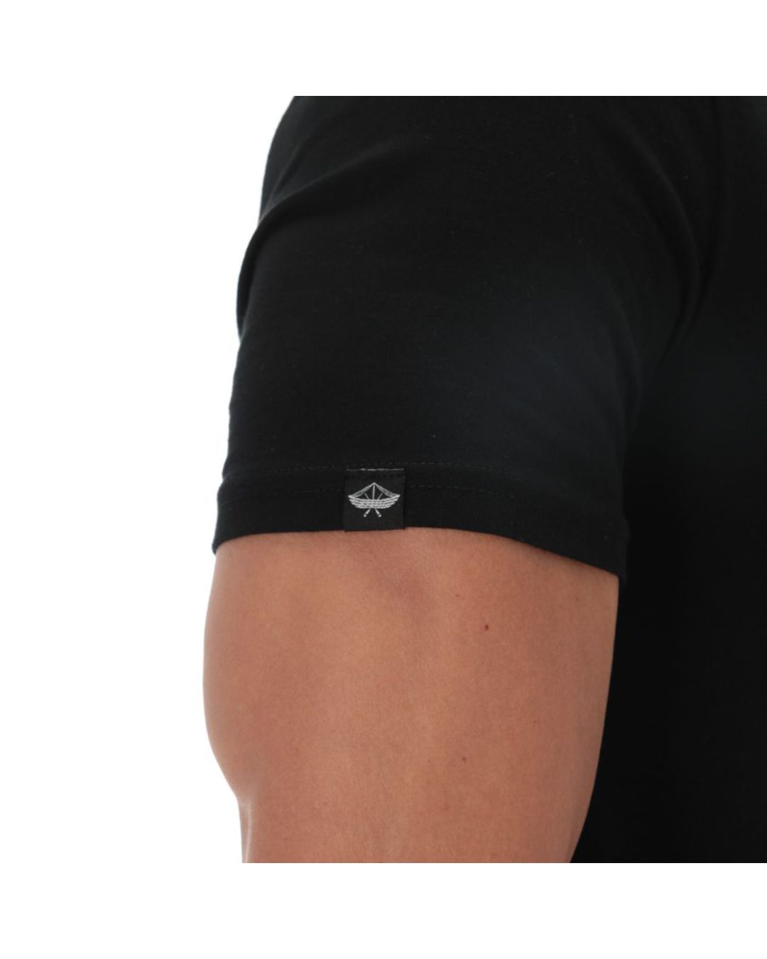 Men's Solid Short Sleeve Crew Neck T-Shirt Black