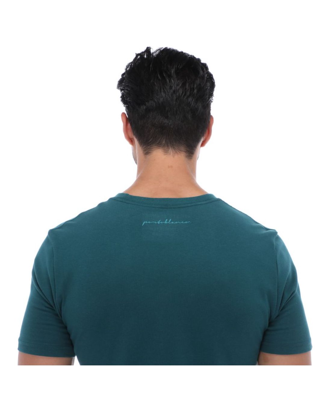 Men's Solid Short Sleeve Crew Neck T-Shirt Teal
